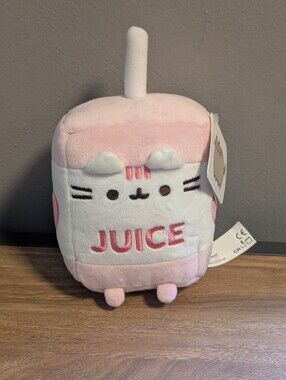 Pusheen Pink Apple Juice Box Sips Plush New Kawaii